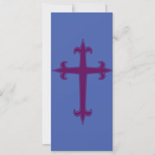 Paars Christelijk kruis