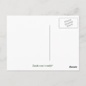 Paars Chrysanthemum Briefkaart (Achterkant)