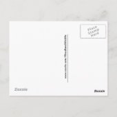 Paars Columbine Briefkaart (Achterkant)