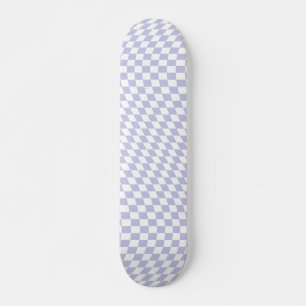 Paars controleringspatroon met wieltjes skateboard