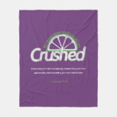 Paars Crush Fleece Blanket (Voorkant)
