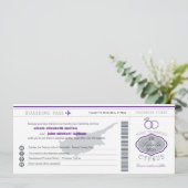 Paars-Cyprus uitnodiging tot inschrijving op het h (Staand voorkant)