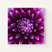 Paars Dahlia Heart Notitieboek (Achterkant)