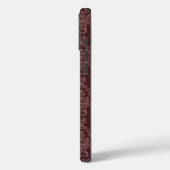 Paars Damask Pattern Case-Mate iPhone Case (Achterkant / Links)