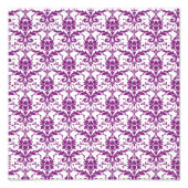 Paars Damask Pattern Foto Afdruk (Voorkant)