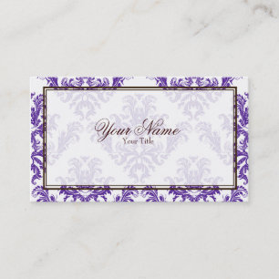 Paars Damask Visitekaartje
