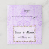  Paars Damask Wedding (Buitenkant ongevouwen)