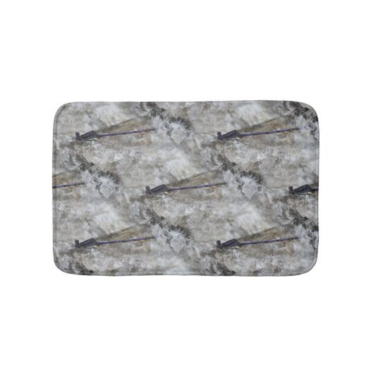 Paars Damselfly-Natuur Badmat (Voorkant)