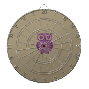Paars dartboard met metalen kooi dartbord