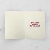 Paars dat je het gedaan hebt! Afstuderen-kaart Kaart (Binnen)