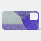 Paars Denim Heart Case-Mate iPhone Case (Achterkant (horizontaal))