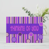 paars denken aan jou kaart (Staand voorkant)