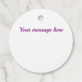 Paars diamantpatroon bedankjes labels (Achterkant)