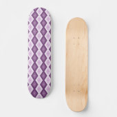 Paars diamantpatroon skateboard (Voorkant)