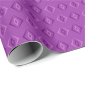 Paars Diamond Pattern Cadeaupapier (Rol Hoek)