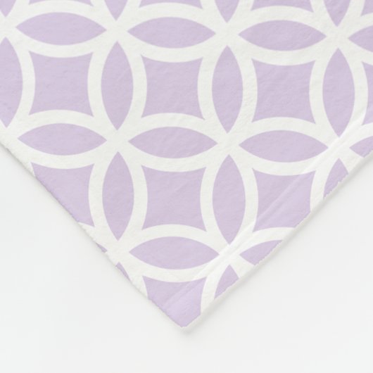 Paars Diamond Pattern Personalized Fleece Blanket (Hoek)