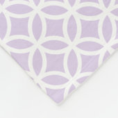 Paars Diamond Pattern Personalized Fleece Blanket Deken (Hoek)