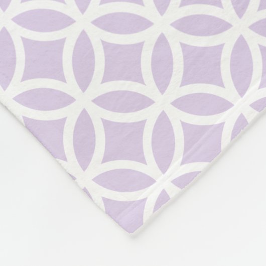 Paars Diamond Pattern Personalized Fleece Blanket Deken (Hoek)