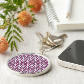 Paars Diamond Sleutelhanger (Zijkant)
