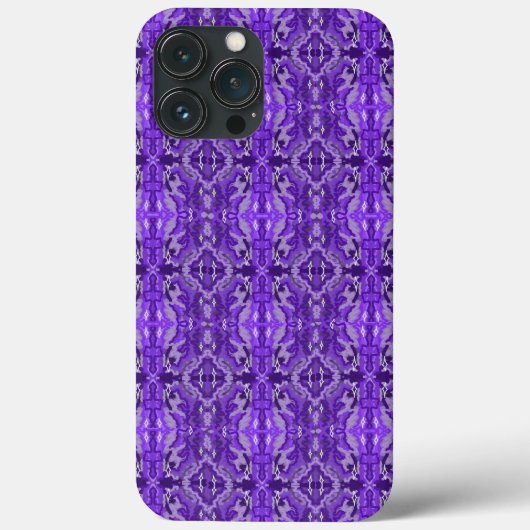 Paars Diamond-y Abstract Pattern Case-Mate iPhone Case (Achterkant)