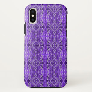 Paars Diamond-y Abstract Pattern iPhone X Hoesje