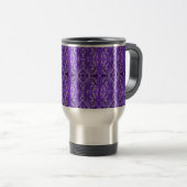 Paars Diamond-y Abstract Pattern Reisbeker (Voorkant rechts)