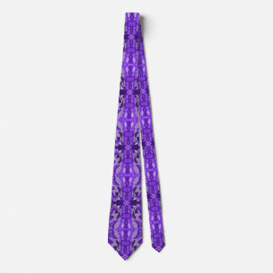 Paars Diamond-y Abstract Pattern Stropdas