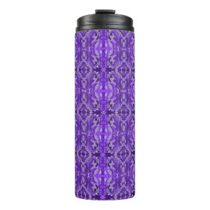 Paars Diamond-y Abstract Pattern Thermosbeker