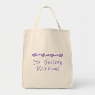 Paars die gehuwde overhemden en cadeaus krijgen tote bag