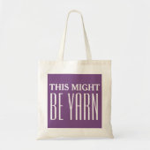 Paars dit kan een scharn zijn tote bag (Voorkant)