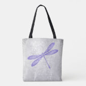 Paars Dragonfly Gepersonaliseerd Tas (Achterkant)
