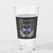 Paars Dragonfly Rustic, speciaal glas (Voorkant)