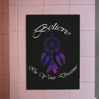  paars Dream Catcher inspirerend citaat