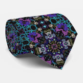 Paars Dreamweaver Psychedelic Stropdas (Opgerold)