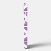 Paars driehoekspatroon Case-Mate iPhone case (Achterkant / Links)