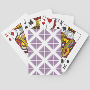 Paars driehoekspatroon pokerkaarten
