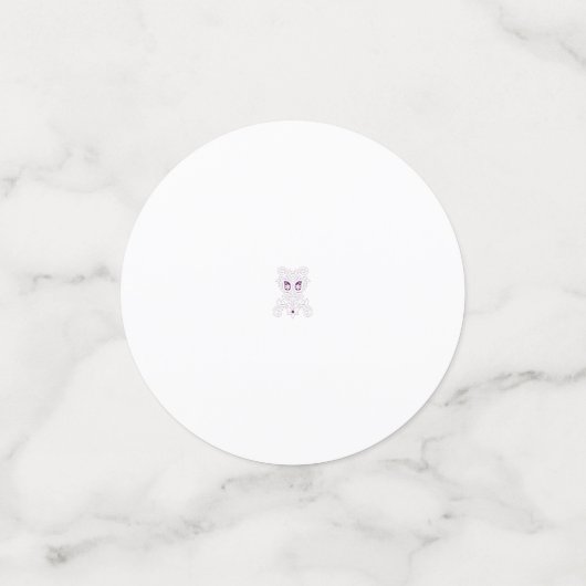 Paars, druiven, honingbloem, decoratief confetti (Kleine voorkant)