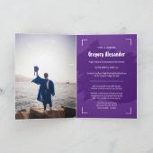 Paars Edgy Abstract Afstuderen van de Foto van de  (Binnen)