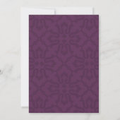 Paars Elegant Pattern Eid al-Fitr Kaart (Achterkant)