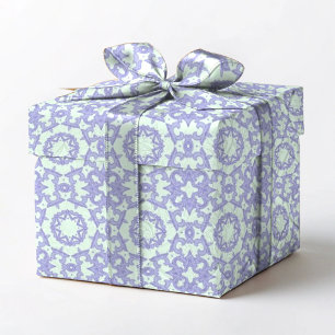 Paars en Blauw Abstract  Cadeaupapier