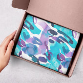 Paars en blauw Abstract geschilderd Tissuepapier