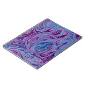 Paars en blauw abstract schilderij notitieboek (Linkerzijde)