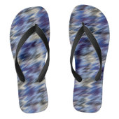 paars en blauw abstract teenslippers (Voetbed)