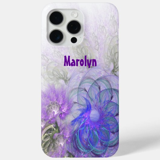 Paars en blauw Abstract trapsontwerp Case-Mate iPhone Case (Achterkant)