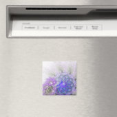 Paars en blauw Abstract trapsontwerp Magneet (Insitu (Vaatwasser))