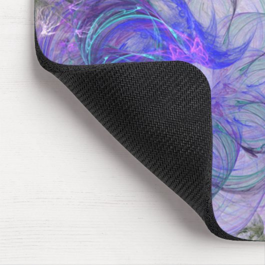 Paars en blauw Abstract trapsontwerp Muismat (Hoek)