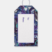 Paars en blauw cadeaulabel (Achterkant)