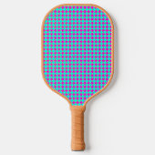 Paars en blauw hombuspatroon pickleball paddle (Voorkant)
