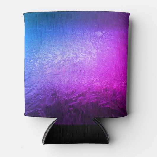 Paars en blauw ijs blikjeskoeler (Voorkant)