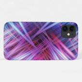 Paars en blauw lichtbundelpatroon Case-Mate iPhone case (Achterkant (horizontaal))